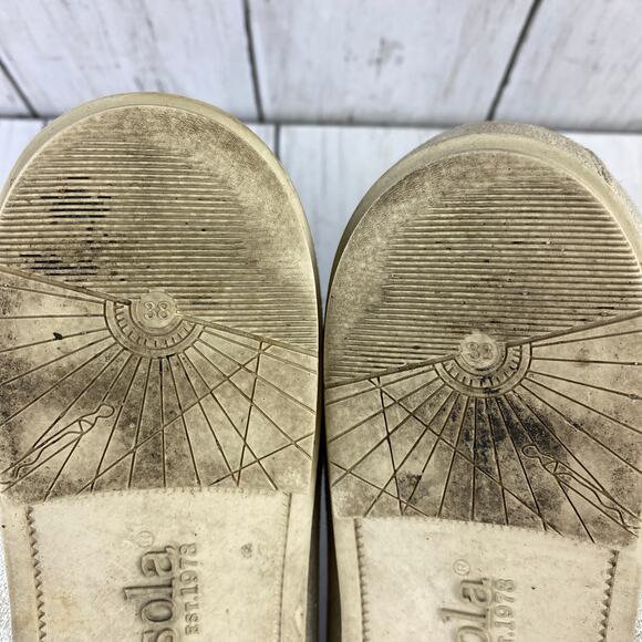 Bussola Metal Washed Vapor Cannes Canta Slip On Flats Size 7.5 EU 38 - Picture 10 of 16